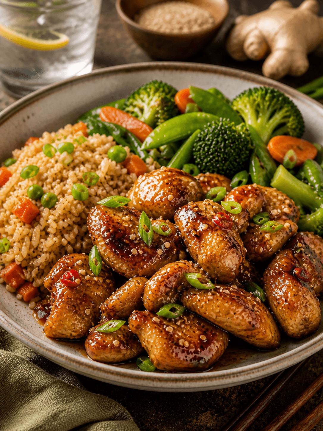 Ginger Chicken Dinner