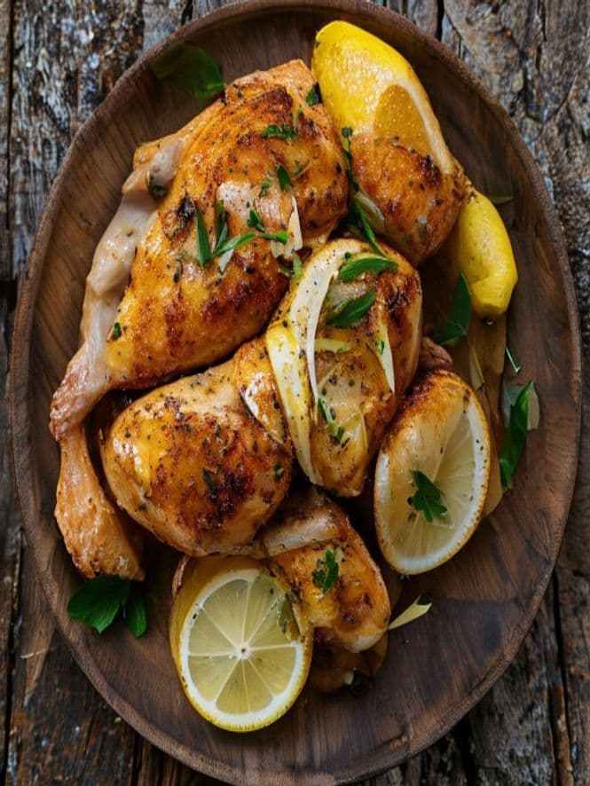 Baked Lemon Garlic Chicken
