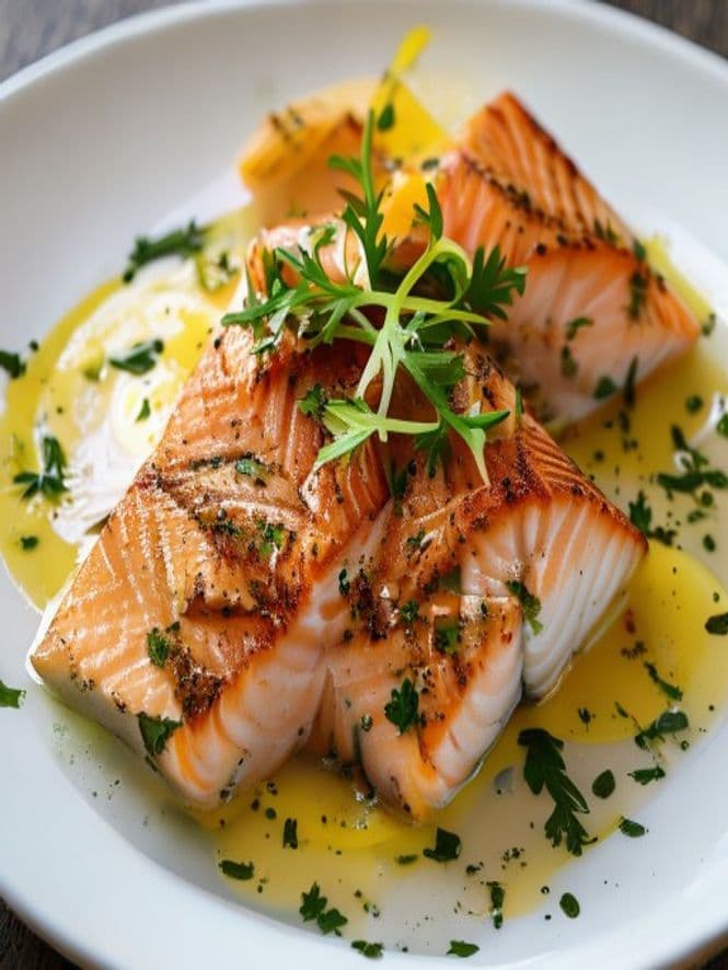 Pan-Seared Salmon with Lemon Butter